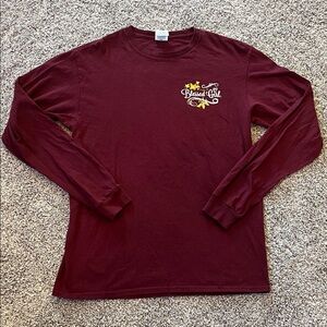 Delta Burgundy Long Sleeve Tee